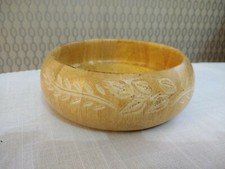 Vintage Wood Bowl Rustic Small