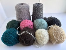100% Wool (bar one 87%) yarn boucle 1713g including cones