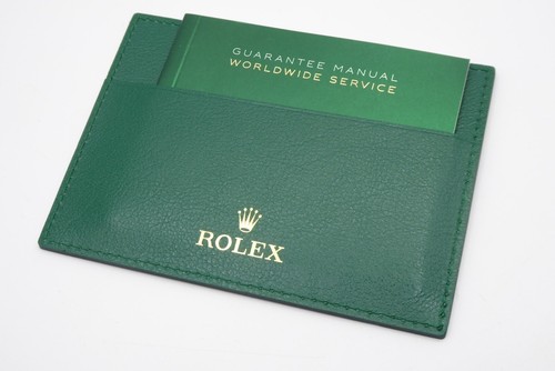 Rolex card holder and booklet