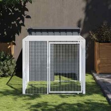  Chicken Cage, Chicken Coop with Run, Chicken Shed with Lockable Door and , Z3W6