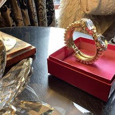 Rare cuff bracelet by Rodrigo Otazu,gorgeous UNWORN stamped signature 