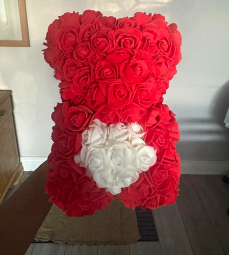 New red rose teddy - red, bear,