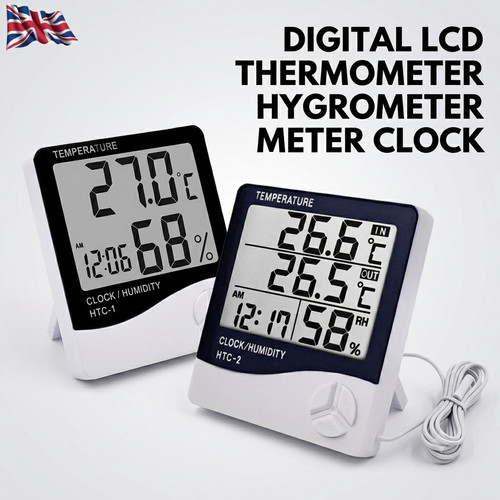 Digital lcd indoor thermometer - lcd,