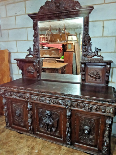 Victorian carved oak - victorian,