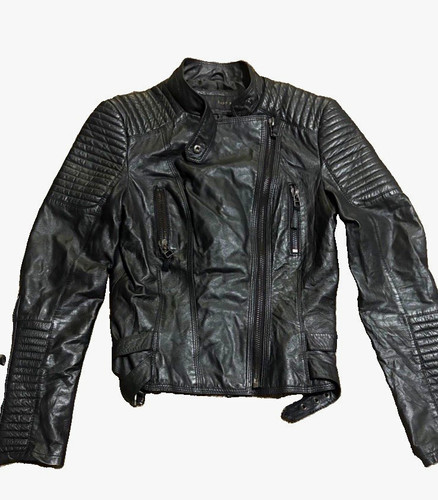 Zara basic women black biker - zara,