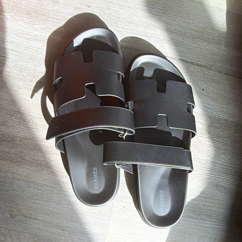 Hermès black leather - hermès,