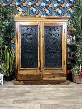 Large Sheesham Cupboard Solid