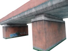 MODERN BRIDGE OO GAUGE CARD KIT MODEL RAILWAY 1:76 SCALE 4MM KX025-OO