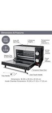 650w mini electric oven - 650w, grill