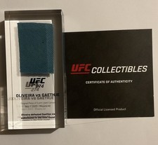 UFC 274 Oliveira vs Gaethje Event Used Canvas Acrylic With COA Great Condition