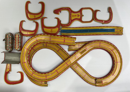 Antique technofix toboggan tin - toboggan,