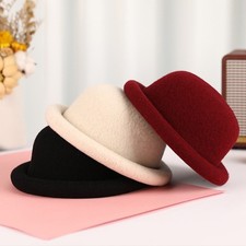 Ladies Faux Wool Upturn Brim