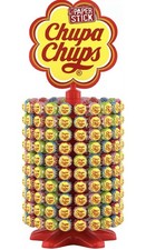 200 CHUPA CHUPS LOLLIES, DISPLAY WHEEL STAND, 200 ASSORTED LOLLIES, CAROUSEL 