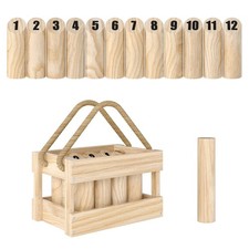 Molkky Game, Wooden Skittles