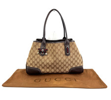 GUCCI GG Tote Bag Canvas Web