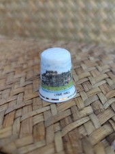 Lyme Hall Thimble – National Trust Bone China – Made in England – Gold Tone Rim
