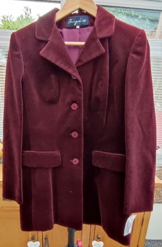 Style red velvet jacket - 80's,