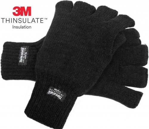 Thermal fingerless gloves mens - thermal,