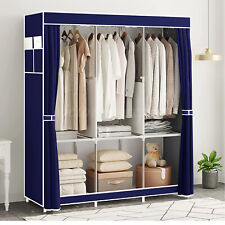 Large Fabric Canvas Wardrobe
