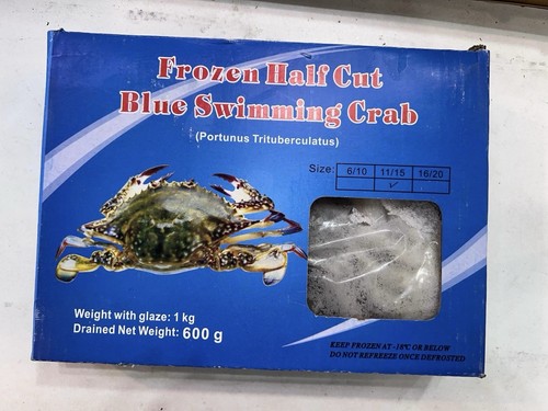 Frozen halfcut blue - halfcut, crabs