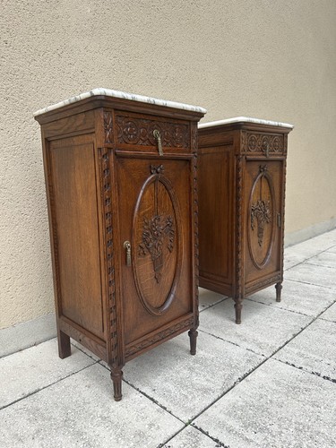 Pair antique french - pair, carved