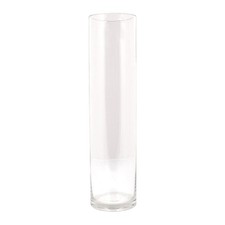 Clear Glass Cylinder Vase Tall