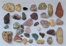 680g Mixed Raw Rough Natural Crystals -  Healing Chakra Gemstones - WYSIWYG