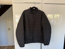 JACK WOLFMENS JACKET UK 44/46 XL, BLACK MICROGUARD ECOSPHERE DOWN JACKET