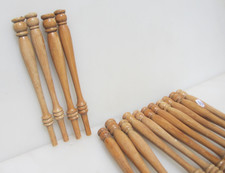 Vintage wooden turned columns - vintage,