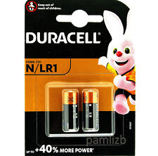 Duracell LR1 alkaline battery 1.5v N size MN9100 E90  2 x  batteries expiry 2030
