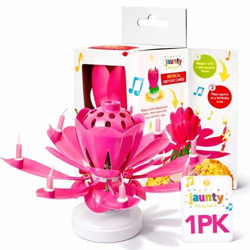 Musical birthday candle lotus - musical,