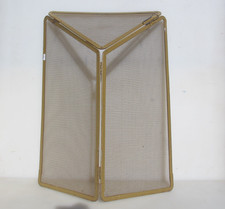 Vintage Iron Mesh Fire Screen