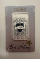 PAMP Suisse Love Always 1oz Silver Bar 999 Fine Silver Rare Scarce Sought-After