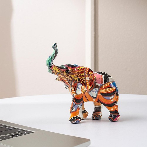 Graffiti art elephant figurine - graffiti,