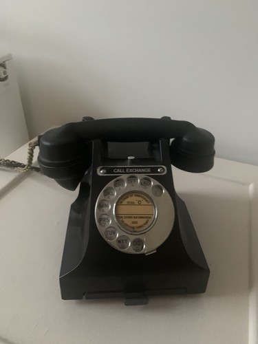 Antique black bakelite - antique, dial