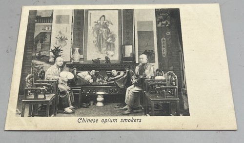 Chinese opium smokers post - opium,
