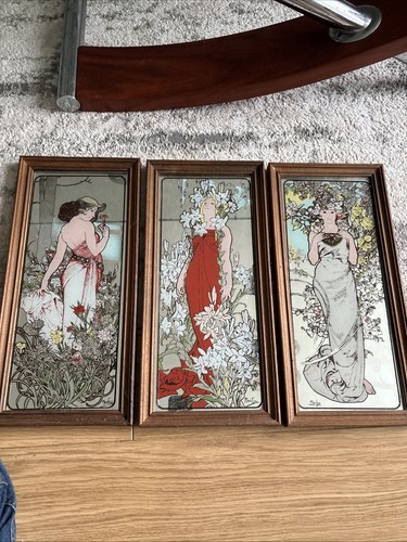 Alphonse mucha set framed - set, of