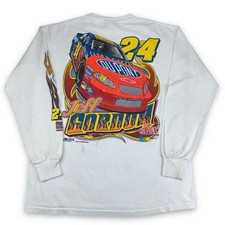 Vintage NASCAR 2004 Jeff Gordon 24 Graphic Longsleeve T-Shirt Tee Large S1759