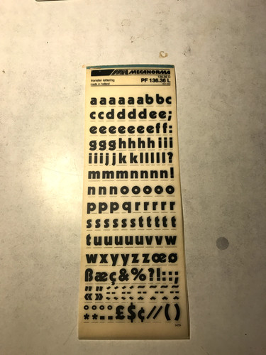 Mecanorma dry transfer - dry,