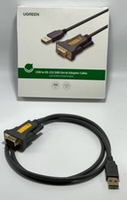 UGREEN 1м USB Serial Adapter Cable RS-232 USB Adapter DB9 Male 9 Pin with PL23