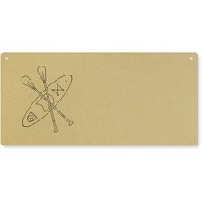 'Kayak & Oars' Large Wooden