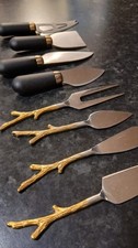 Decorative Christmas Cheese Knives Knife , Gold Cheese Set Zara Home 8 Knives