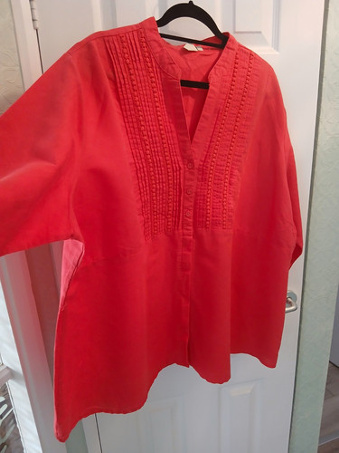 Cotton traders red - red, linen