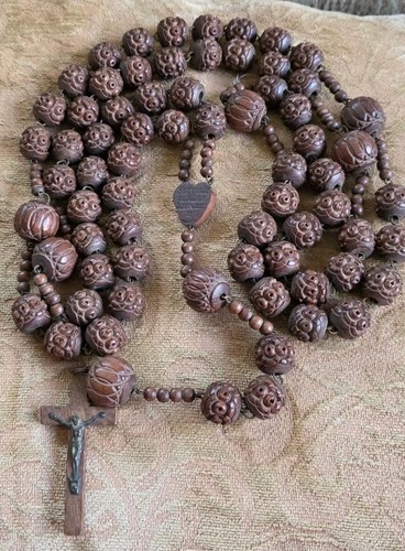 Antique oversized carved