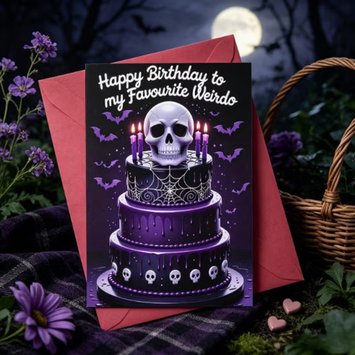 Favourite weirdo birthday card - favourite,