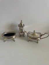 SOLID SILVER CRUET CONDIMENT