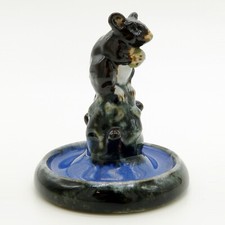 A charming & good Royal Doulton Lambeth pottery Mouse Bibelot Sculpture C.1920's