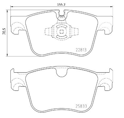 Fits brembo 135 brake pad - 135,