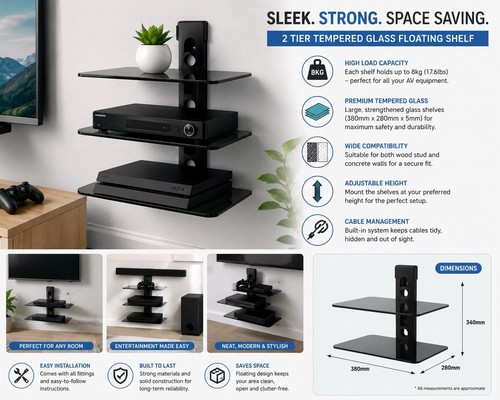 Floating shelf wall bracket - floating,