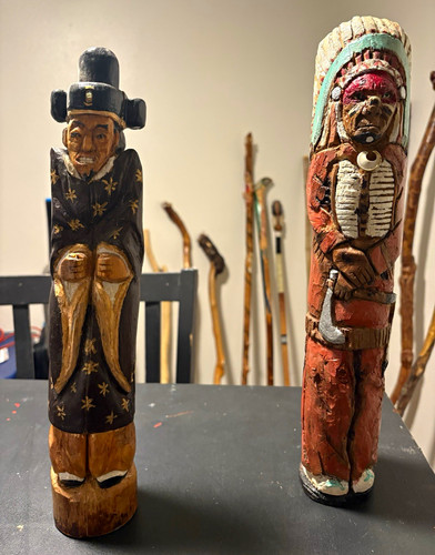Handmade vintage carved - handmade, &